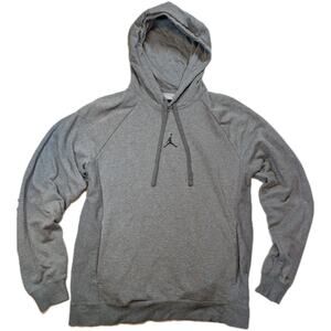Jordan Air Jordan Dri Fit Hoodie Mens Medium Gray Jumpman Pullover Sneakerhead